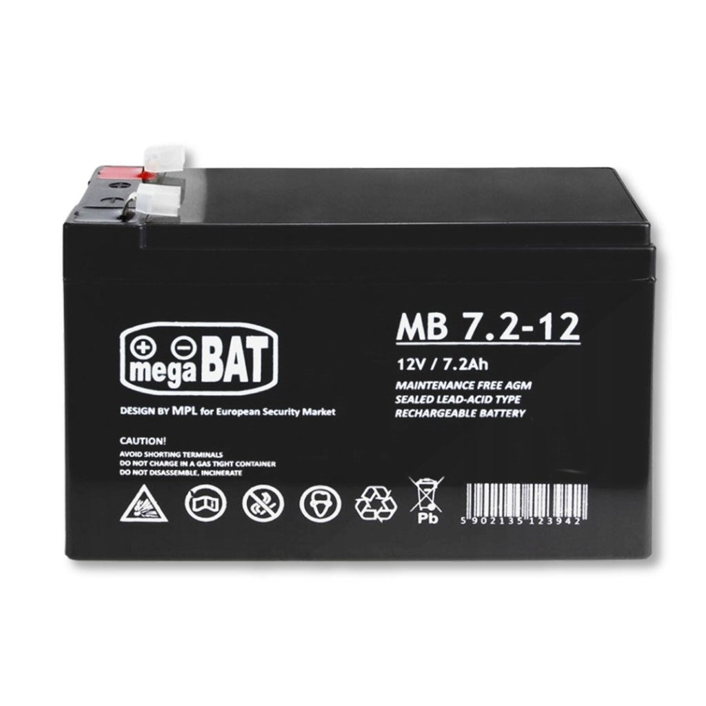 Gelaccu VRLA MB 7,2-12 MB 7.2-12 onderhoudsvrij