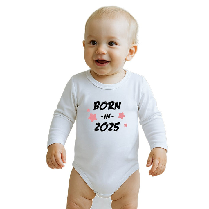 Bedrukte babyromper New Baby 56 (0-3 mnd)