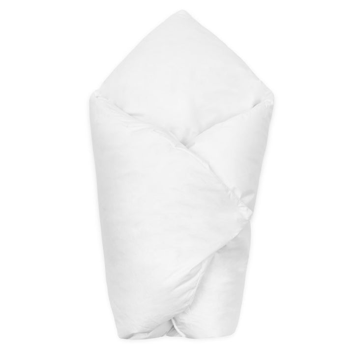 Luxe met veren gevulde inbakerdeken New Baby - verenvulling 80x80 cm