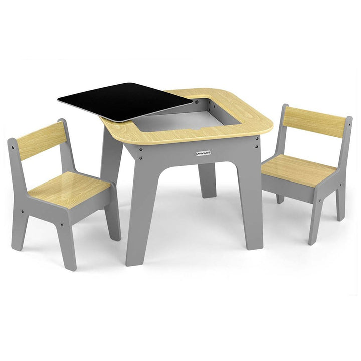 Kindertafel en -stoel Milly Mally Olaf Blocks donkergrijs