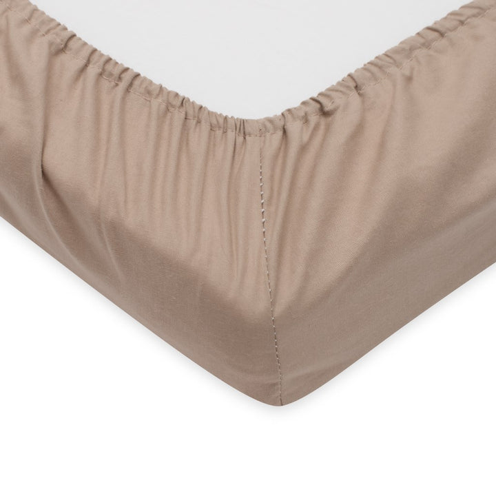 Katoenen hoeslaken New Baby 120x60 cm cappuccino