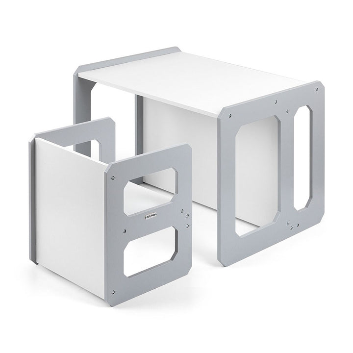 Milly Mally Stella 3-in-1 meubelset - tafel en stoel grijs