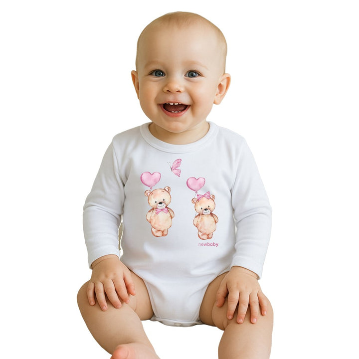 Babyromper met print New Baby Love Bears