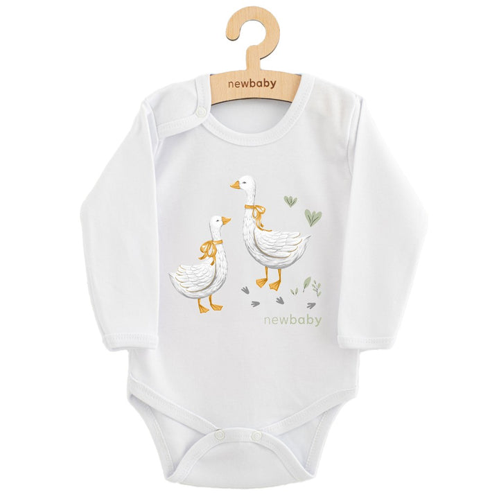 Babyromper met print New Baby Gans
