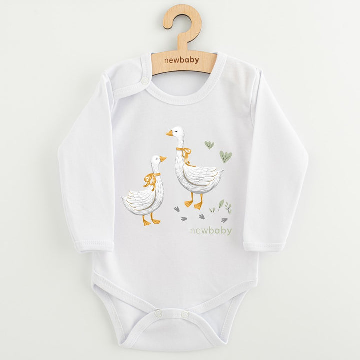 Babyromper met print New Baby Gans