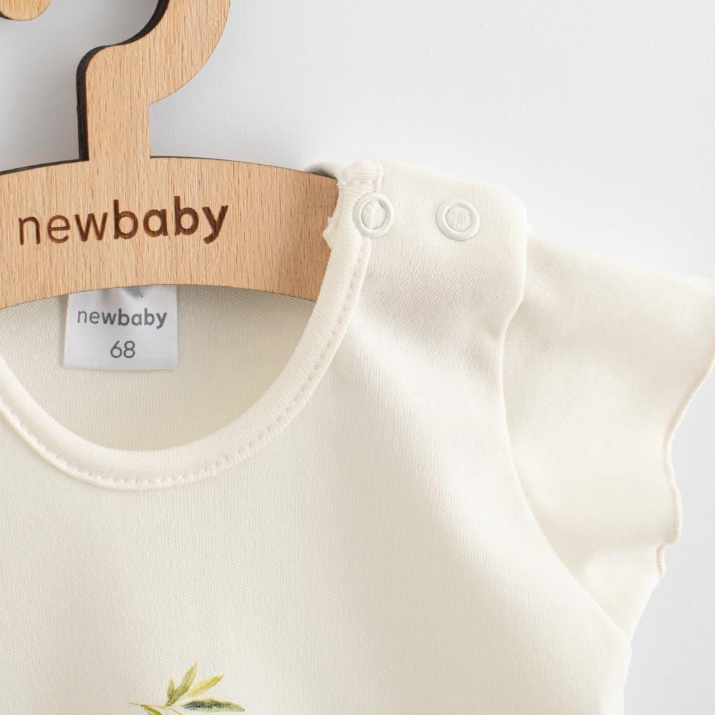 New Baby Olijven biologisch katoenen babyjurk met korte mouwen