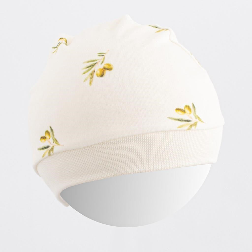 New Baby biologisch katoenen babymutsje Olijven