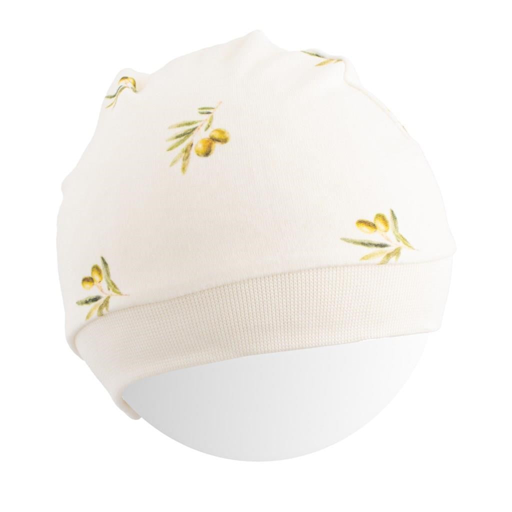New Baby biologisch katoenen babymutsje Olijven