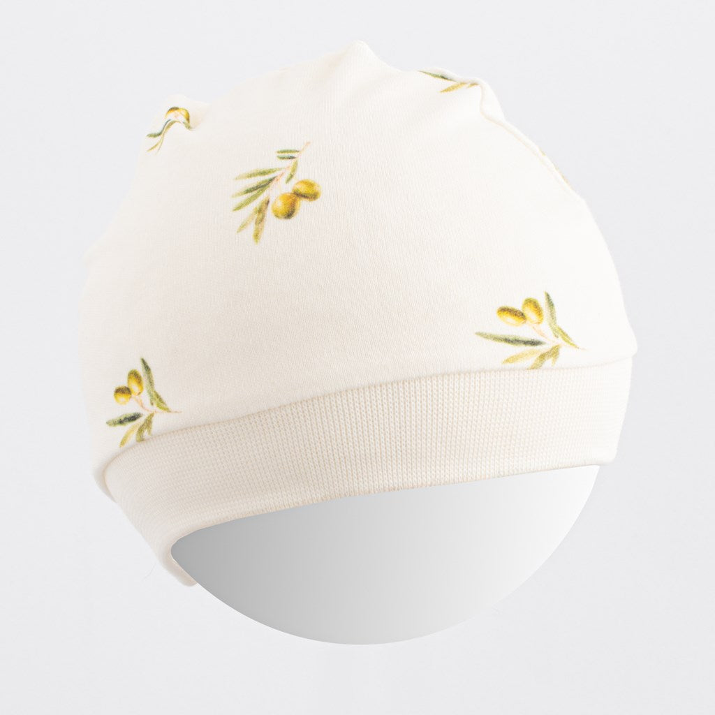 New Baby biologisch katoenen babymutsje Olijven