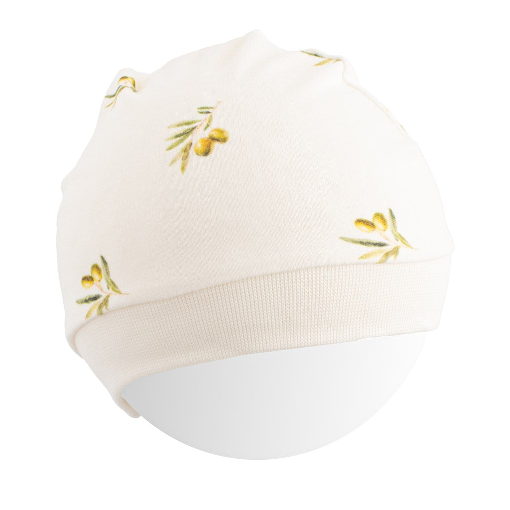 New Baby biologisch katoenen babymutsje Olijven