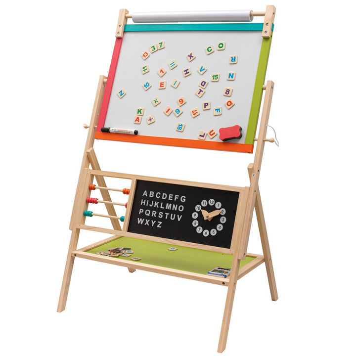 Houten schoolbord voor kinderen 2-in-1 Montessori Baby Mix