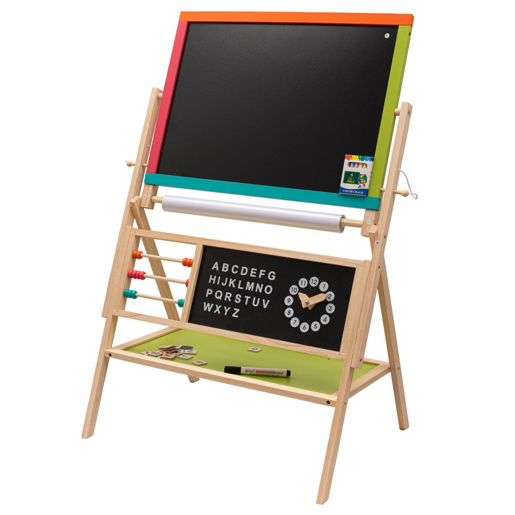 Houten schoolbord voor kinderen 2-in-1 Montessori Baby Mix