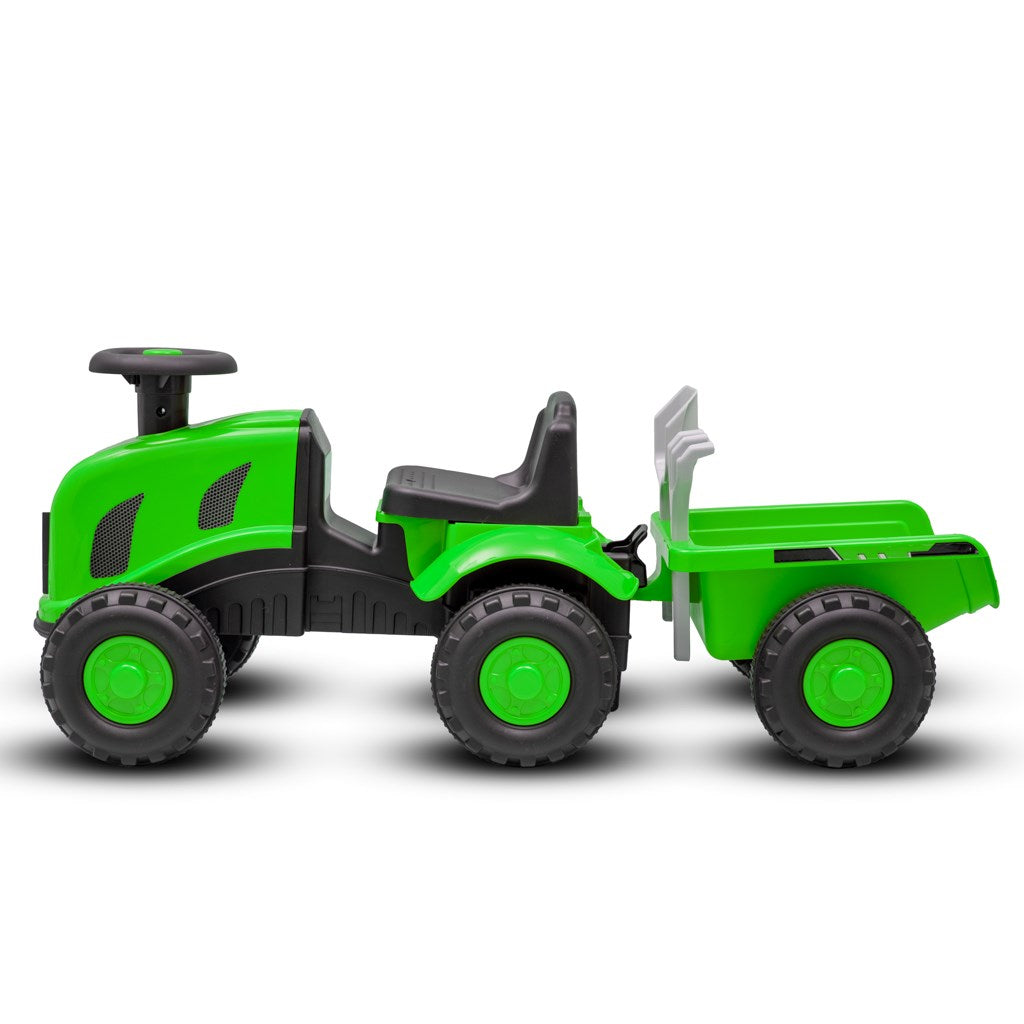 Kindertractor met aanhanger Benny Baby Mix groen