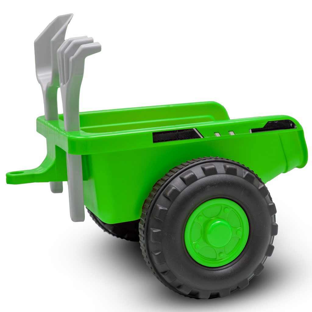 Kindertractor met aanhanger Benny Baby Mix groen