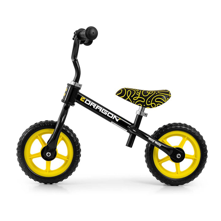 Loopfiets Milly Mally Dragon zwart