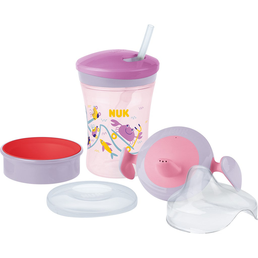 Babybeker NUK LEARN TO DRINK SET meisje