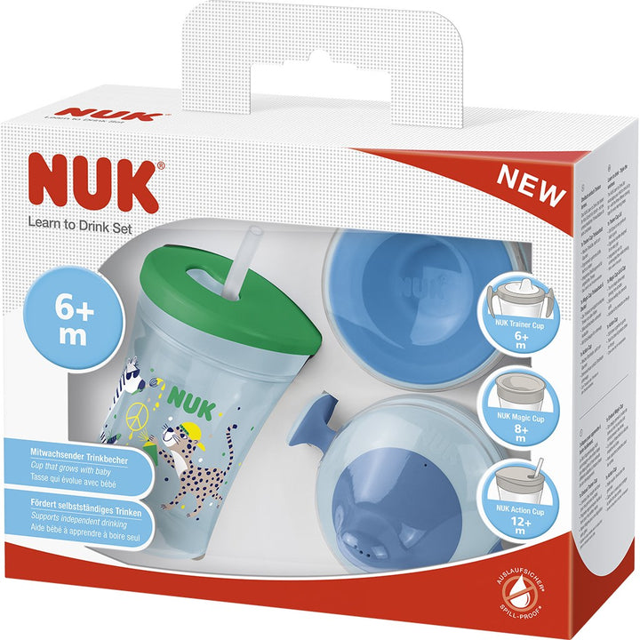Babybeker NUK LEARN TO DRINK SET jongen