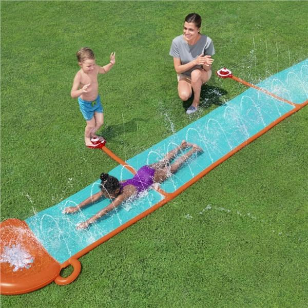 Kinder waterglijbaan met sproeiers Bestway H2OGO! StompBlast 4,88 m