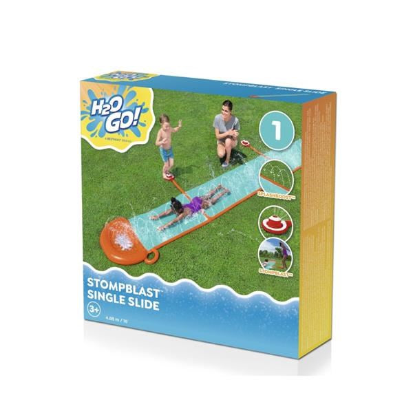 Kinder waterglijbaan met sproeiers Bestway H2OGO! StompBlast 4,88 m