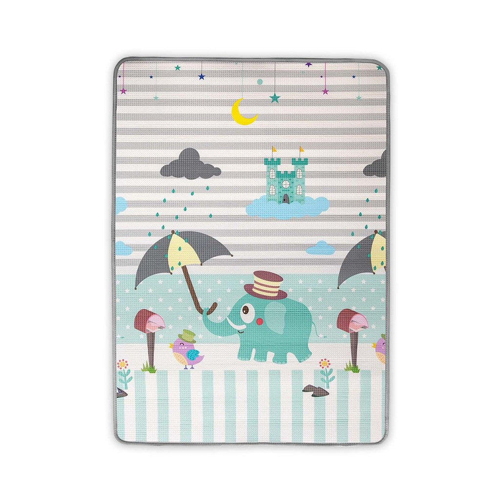 Dubbelzijdige foam speelmat Milly Mally Kinder Cijfers en Olifant 178x120 cm