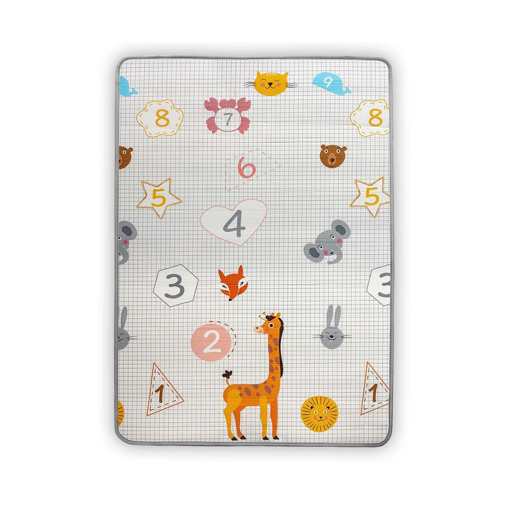 Dubbelzijdige foam speelmat Milly Mally Kinder Cijfers en Olifant 178x120 cm