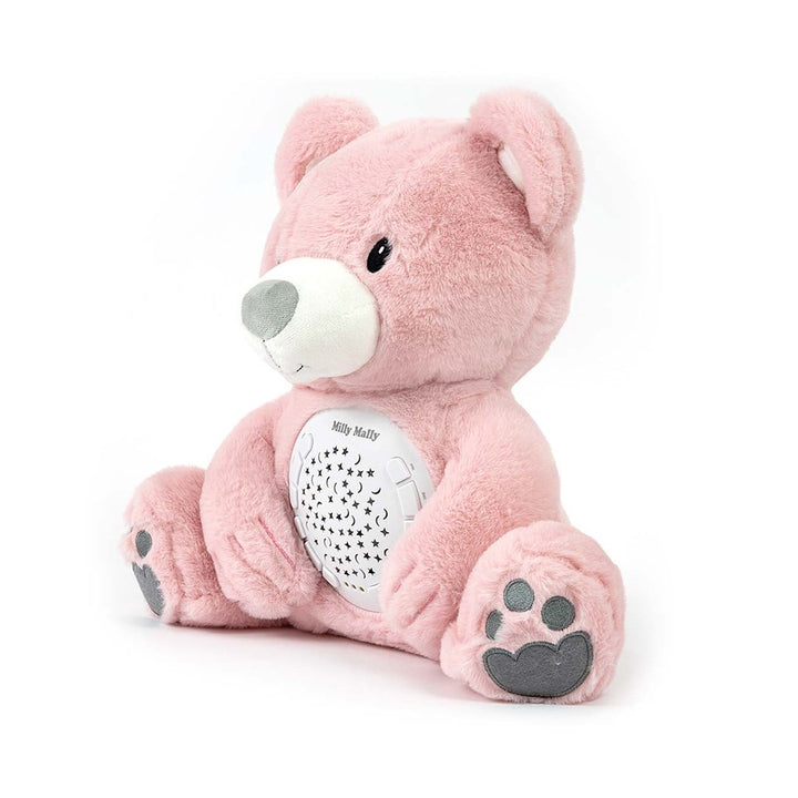 Pluche teddybeer met projector Milly Mally Bear roze