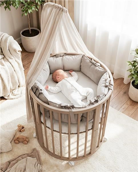 3-in-1 ovaal kinderbedje + matras