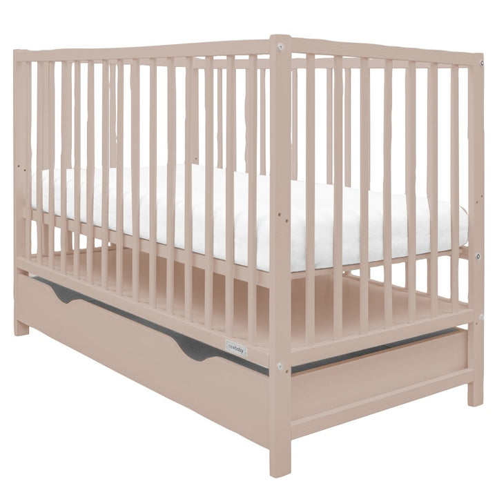New Baby BASIC ledikant 120x60 met lade – cashmere – afbeelding 2