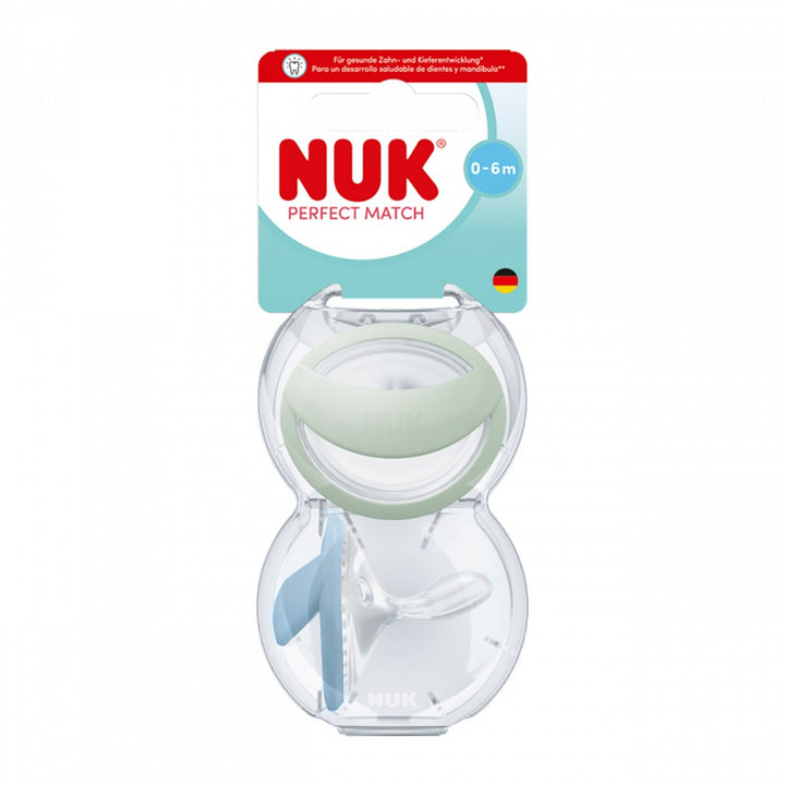 Fopspeen NUK Perfect Match 0-6 mnd 2 st. groen/blauw