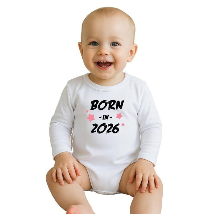 Bedrukte babyromper New Baby 56 (0-3 mnd)