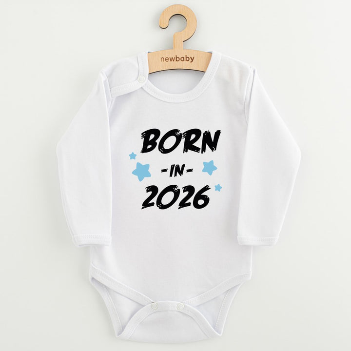 Bedrukte babyromper New Baby 56 (0-3 mnd)