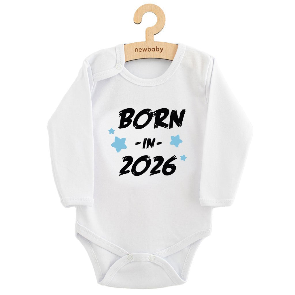 Bedrukte babyromper New Baby 56 (0-3 mnd)
