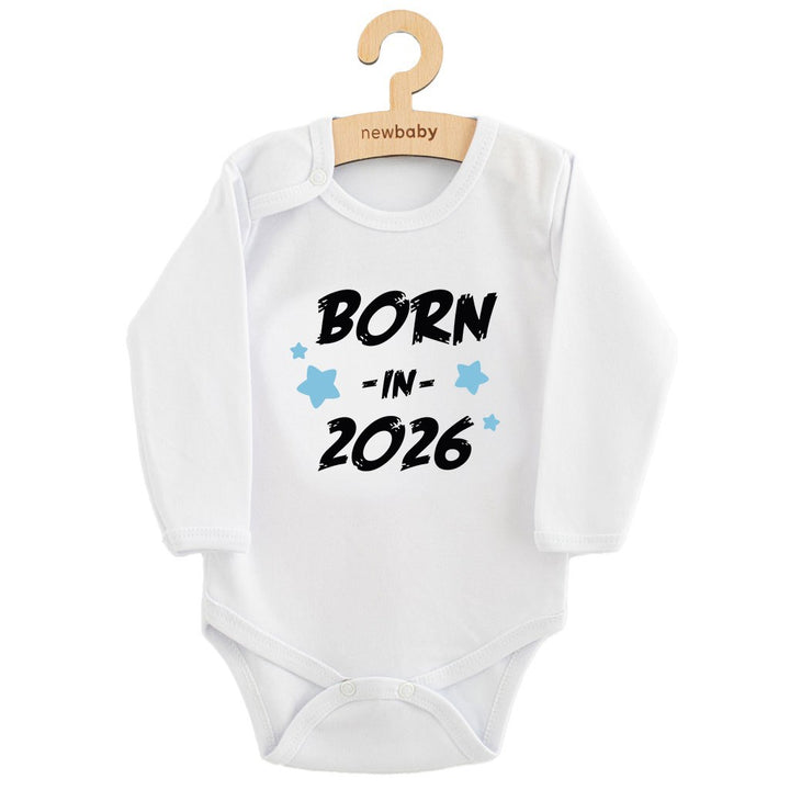 Bedrukte babyromper New Baby 56 (0-3 mnd)