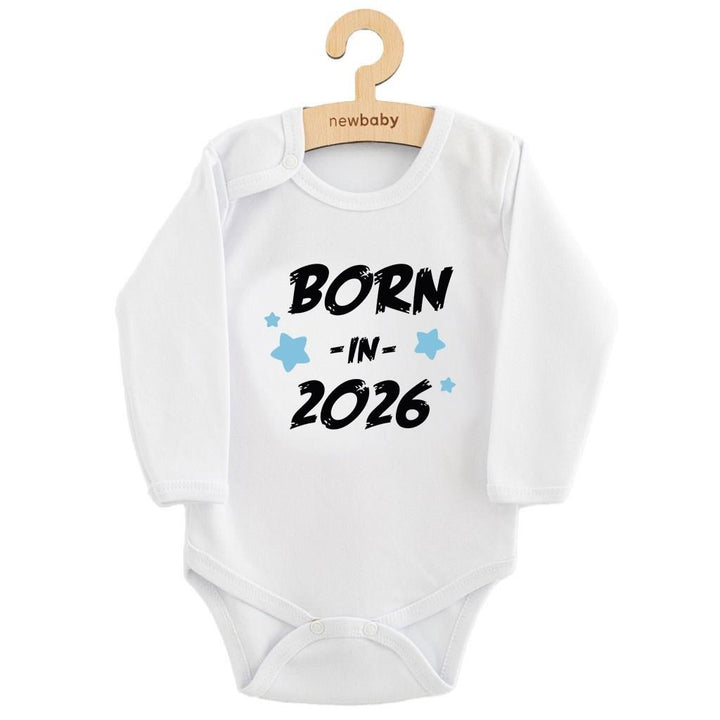 Bedrukte babyromper New Baby 74 (6-9 mnd)