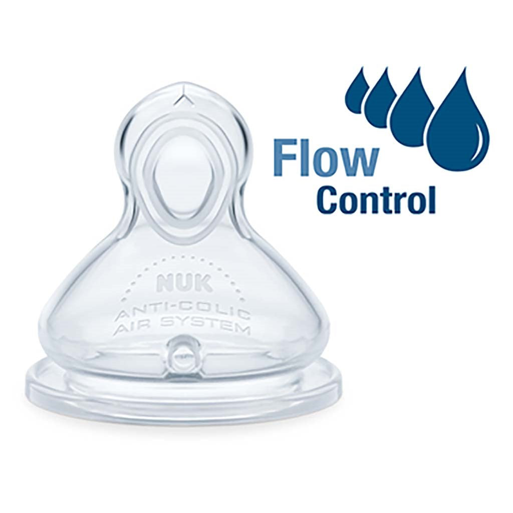 NUK First Choice Flow Control speen 6+ mnd 2 st.