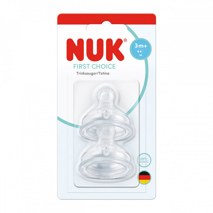NUK First Choice speen M (3+ maanden) – 2 st.