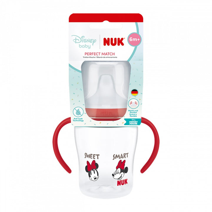 NUK Perfect Match oefenfles DISNEY Minnie rood 150 ml