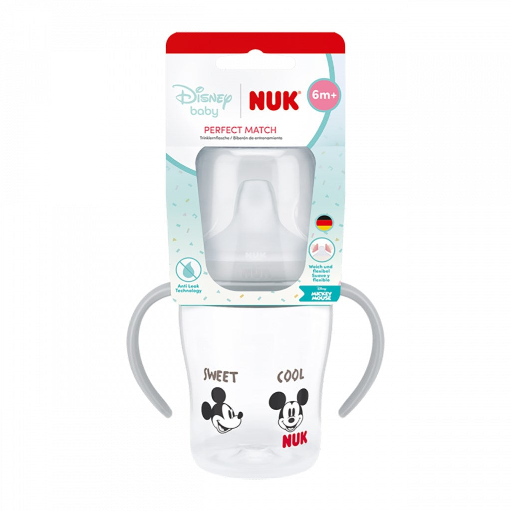 NUK Perfect Match oefenfles DISNEY Minnie grijs 150 ml