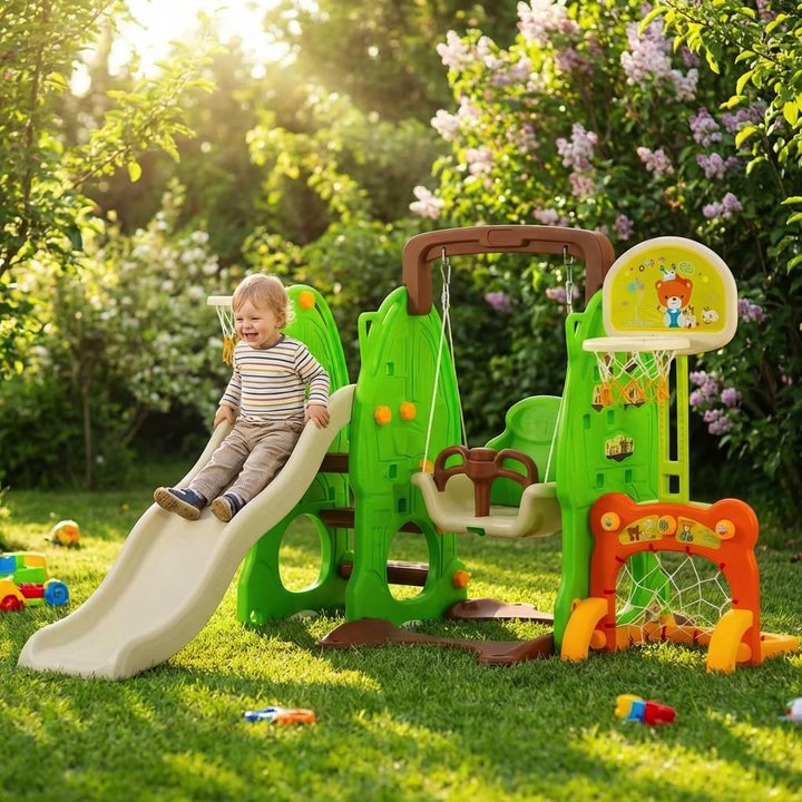 Kinderglijbaan groen Baby Mix