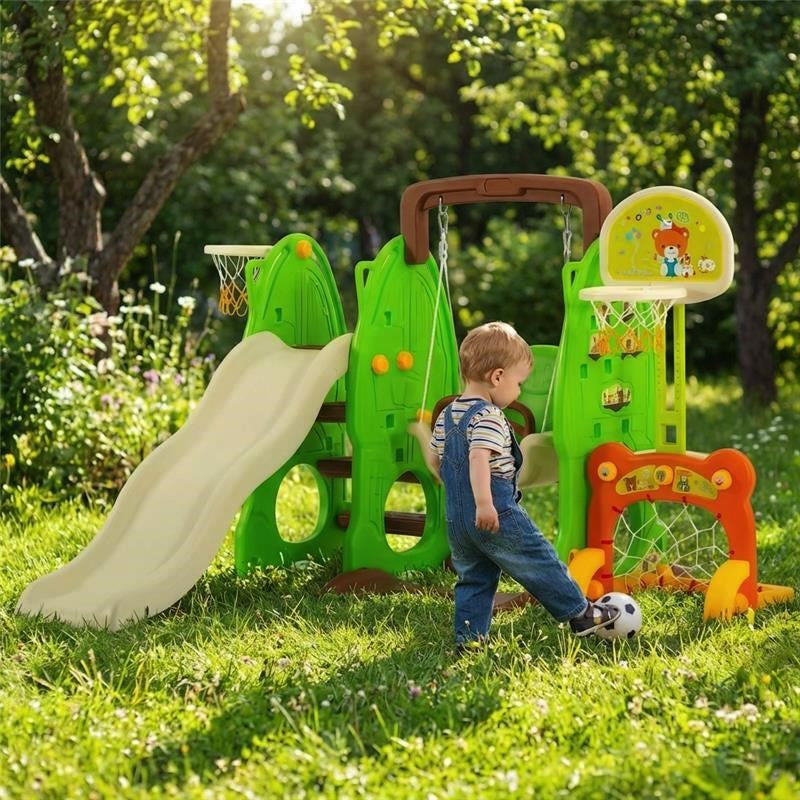 Kinderglijbaan groen Baby Mix