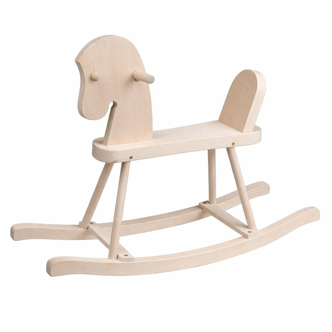 Houten hobbelpaard voor kinderen Baby Mix naturel