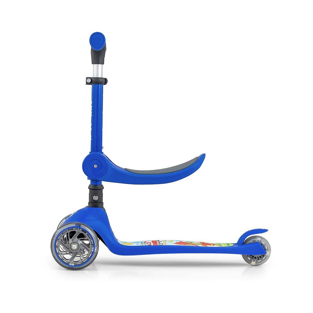 FUZZY 3-wiel balansstep met zitje voor kinderen blauw
