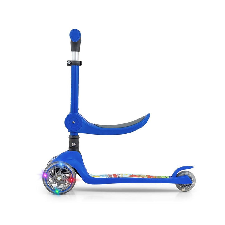 FUZZY 3-wiel balansstep met zitje voor kinderen blauw