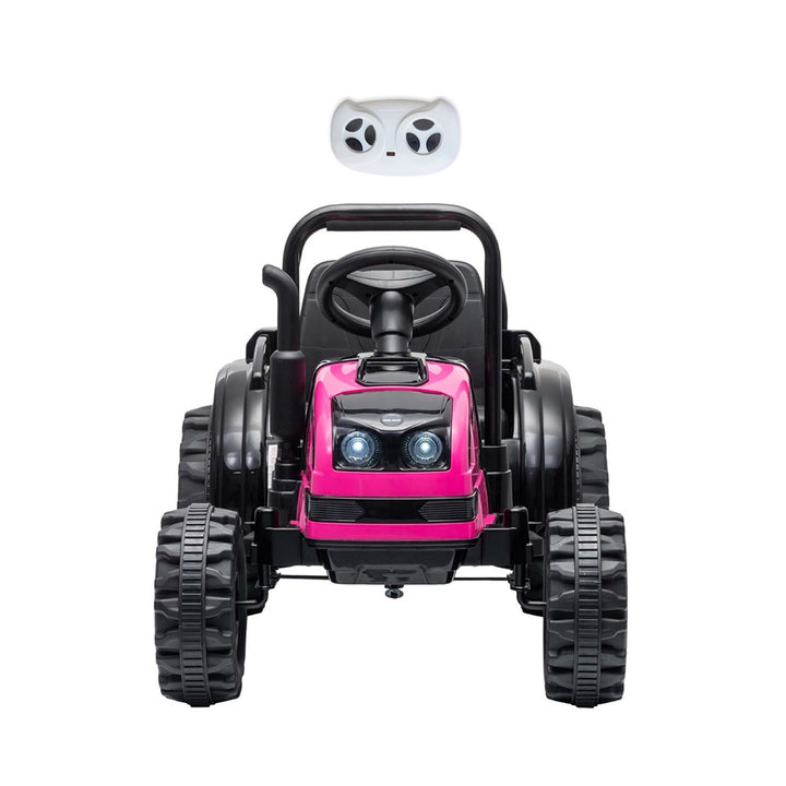 Elektrische tractor met aanhanger Milly Mally Farmer roze