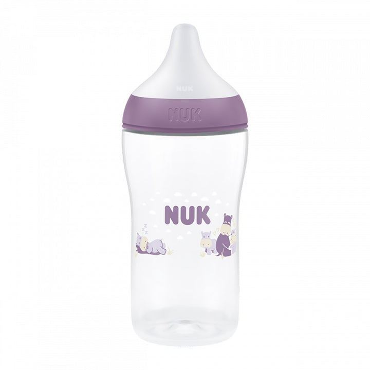 NUK Perfect Match babyfles met temperatuurcontrole Nijlpaard 260 ml