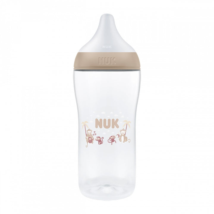 NUK Perfect Match babyfles met temperatuurcontrole XL Aap 360 ml