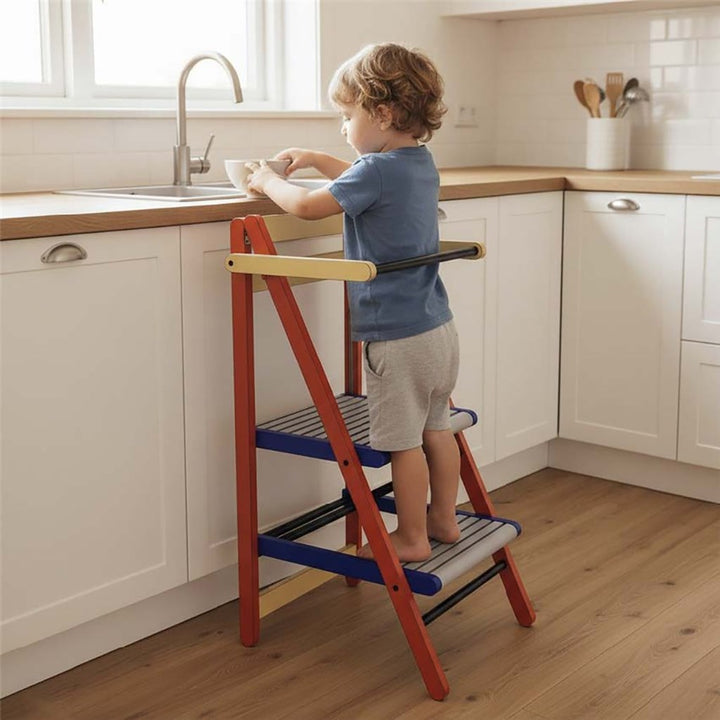 Houten keukenhulp – kinderhelper