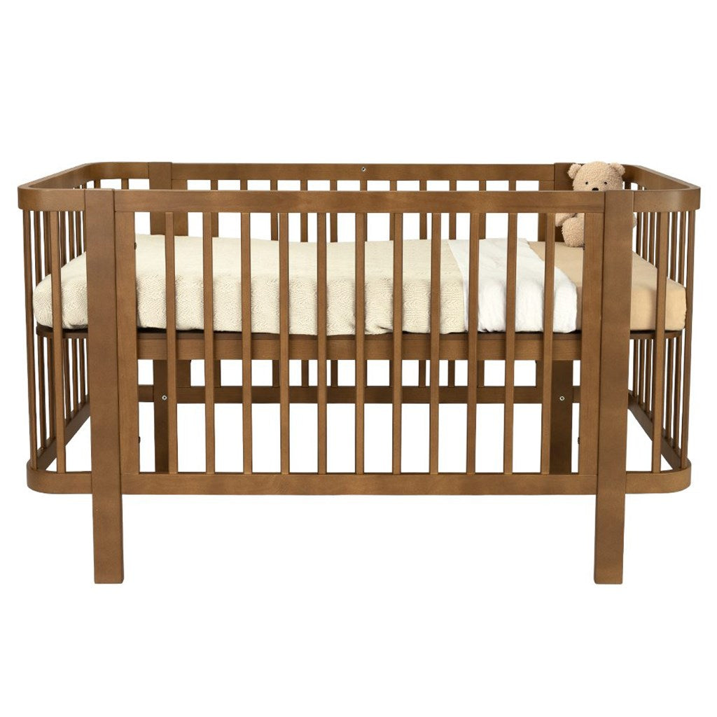 New Baby KLARA ovaal babybedje 120x60 cm – walnoot – afbeelding 4