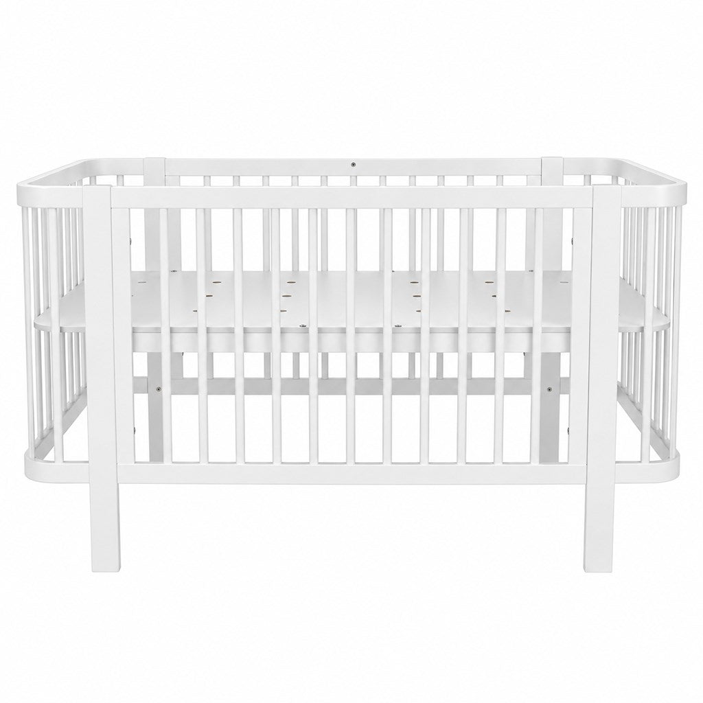 New Baby KLARA ovaal babybedje 120x60 cm – wit – afbeelding 2