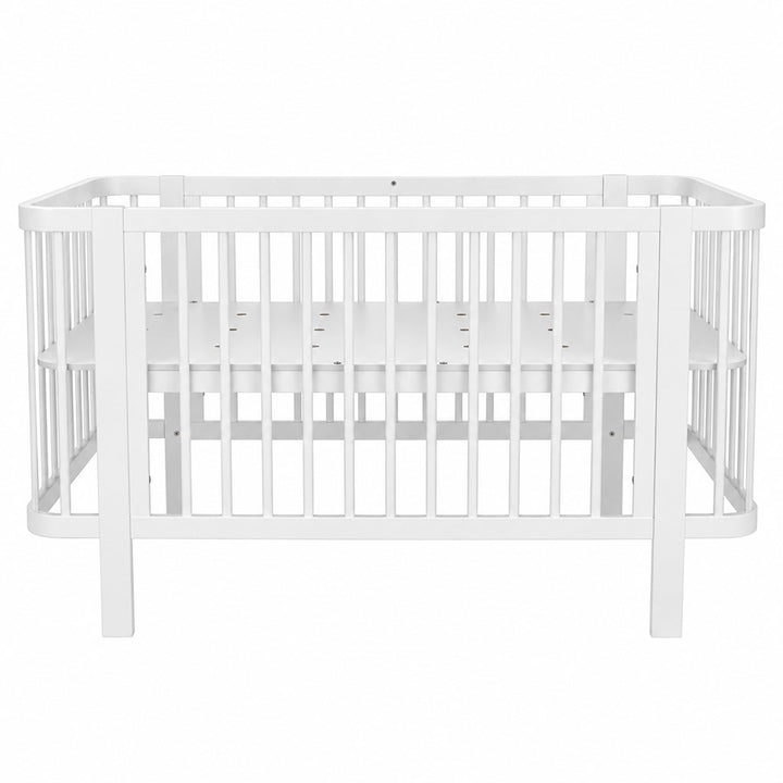 New Baby KLARA ovaal babybedje 120x60 cm – wit – afbeelding 2